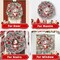 Christmas Wreaths for Indoor and Outdoor Decoration (Red) 14"D x 11"W x 3"H